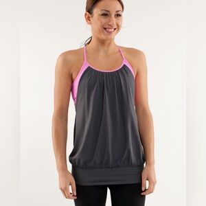 Lululemon No Limit Tank Gray Purple Size 6